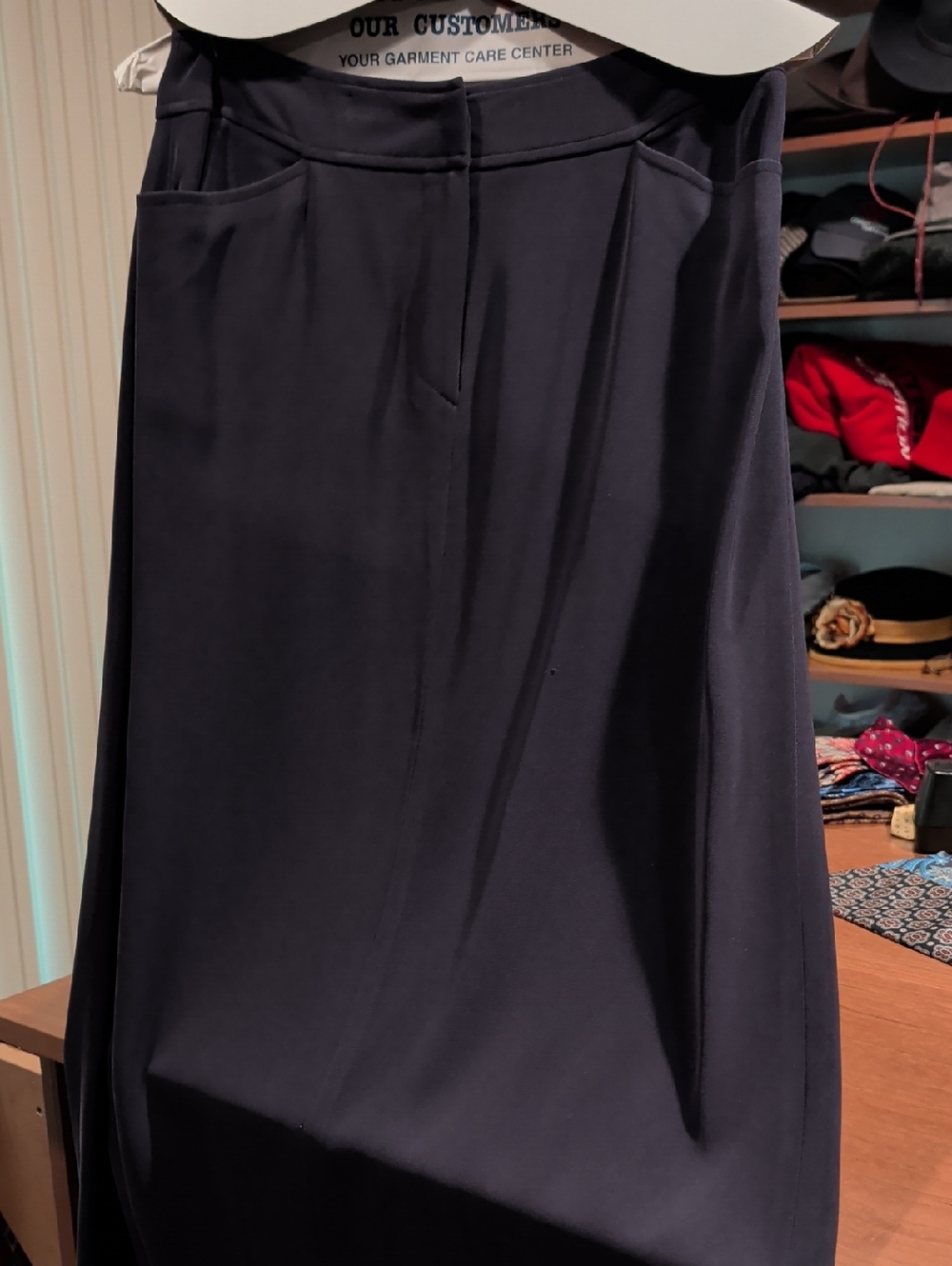 Jones New York Classic Women's Navy Skirt - Timeless A-Line Style With Pockets!